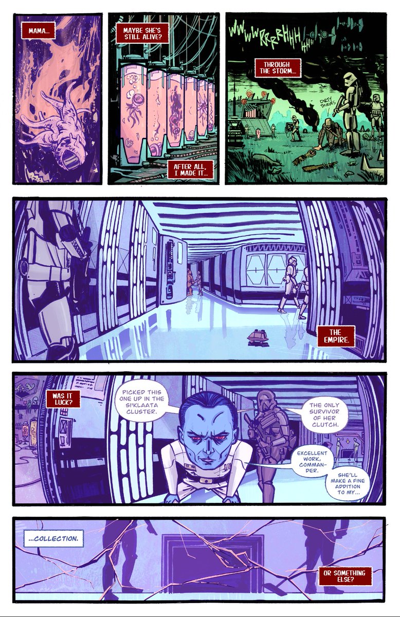 RomanPStevens's tweet photo. Here's a look at my favourite page I drew and coloured for @FarAwayZine !

written by @SJenner0494 
art by ME

Check out the free zine its full of Star Wars goodness https://t.co/BbQxH7pX0r
