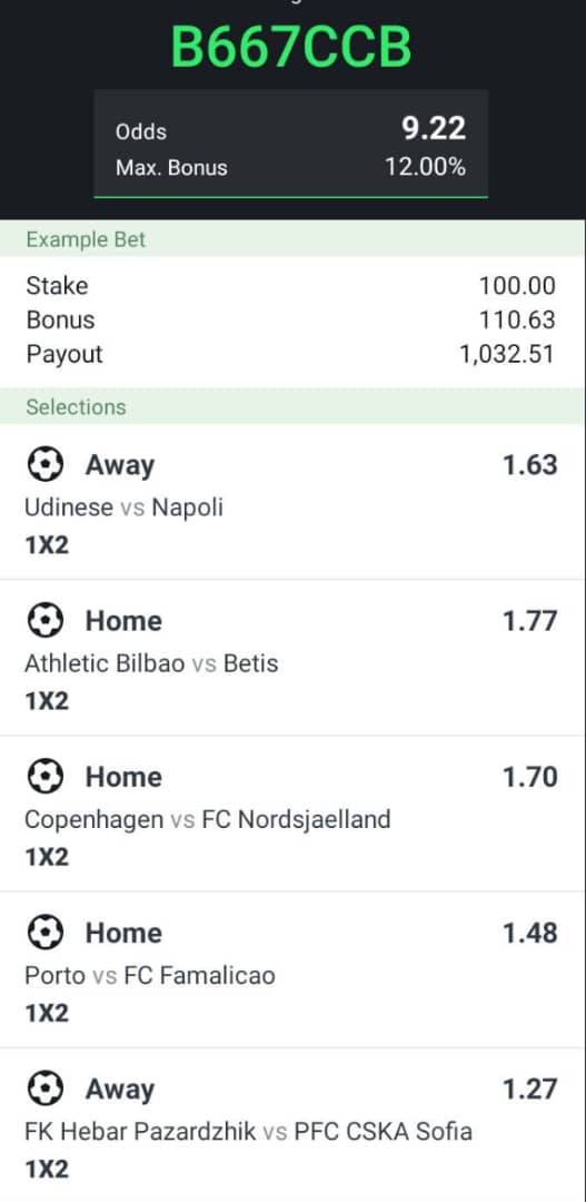 believehardwork's tweet photo. Sportybet version of opresii's code

@Opresii

29C46B07
B667CCB
9825AB25 https://t.co/tTVbA9frNv