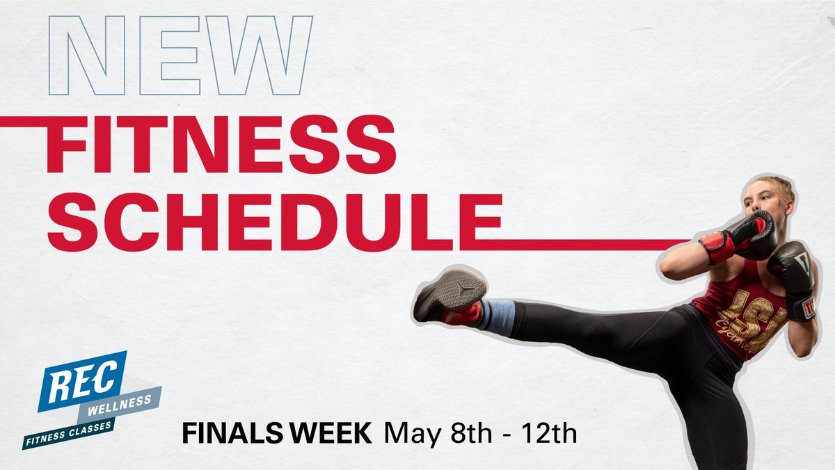 ISURecS's tweet image. Starting May 8, we will have a new fitness class schedule. Fitness Classes will then end on May 12, we will take a short break then launch into our Summer schedule! Stay posted for that schedule soon!
#iowastate #campusrec