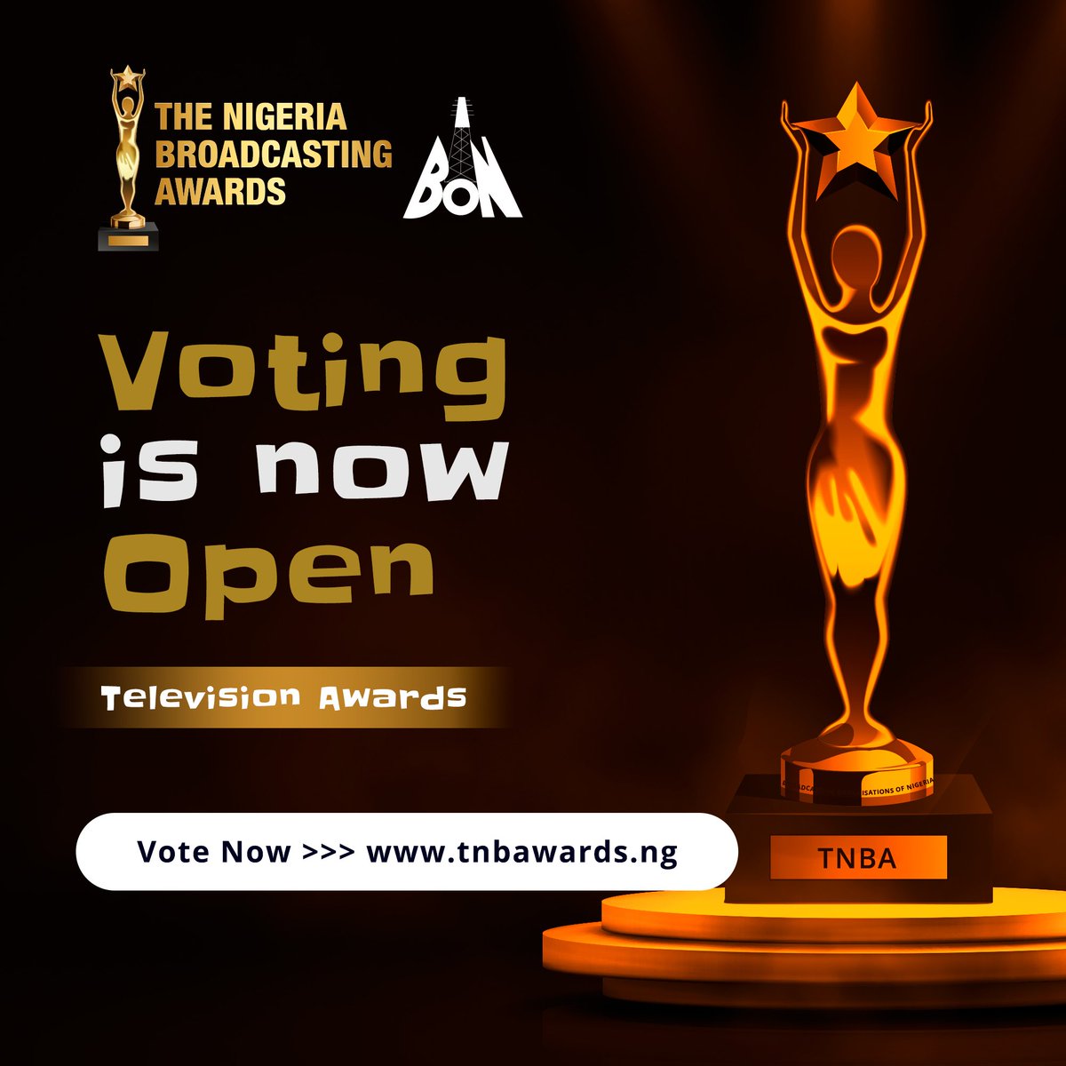 TNBAwards's tweet photo. The voting for the television category is on!
Find all your favourite stations, presenter and newscasters in these categories.

#tnba #broadcast #nigerianbroadcasters
#media #mediahouse #broadcasters #broadcasting #television #tvbroadcast #ontv #Broadcasting https://t.co/KTH3QOkkRW