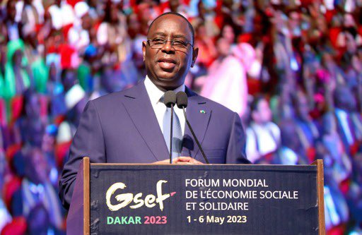 Macky_Sall's tweet photo. Au nom du Sénégal, je voudrais saluer nos hôtes et les remercier d’avoir bien voulu répondre à notre invitation en prenant part à cette 6e édition du Forum mondial de l’économie sociale et solidaire, qui se tient pour la première fois en terre africaine.

Je félicite Madame le Ministre de la Microfinance et de l’Économie sociale et solidaire, @victorine_ndeye et l’ensemble de ses équipes pour les efforts consacrés à la préparation du Forum.
Je tiens également à remercier et féliciter le Maire de la ville de Dakar, Monsieur @BarthelemyDias1, ainsi que le Réseau des acteurs et collectivités territoriales de l’Économie sociale et solidaire pour leur contribution à l’organisation de la rencontre.