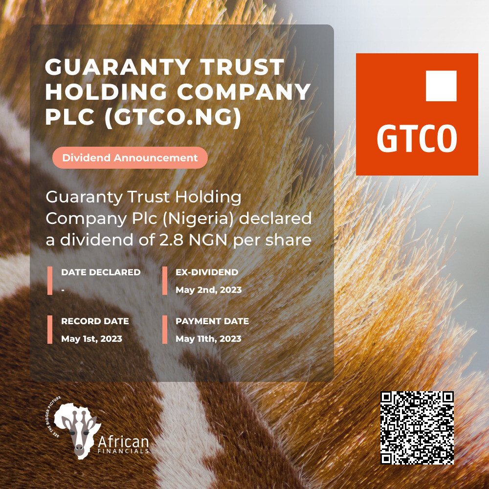 AfricanFinancials on Twitter "Guaranty Trust Holding Company Plc GTCO
