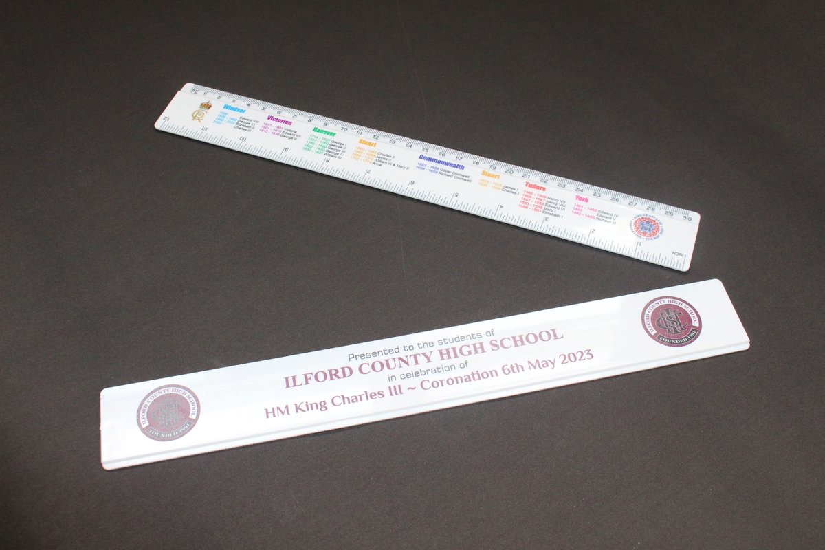 The ICHS Development Fund has purchased commemorative rulers to mark HM King Charles III coronation on 6th May. Students will receive their ruler during the week. We extend our thanks to all parents who donate to the development fund. #ICHS-Community