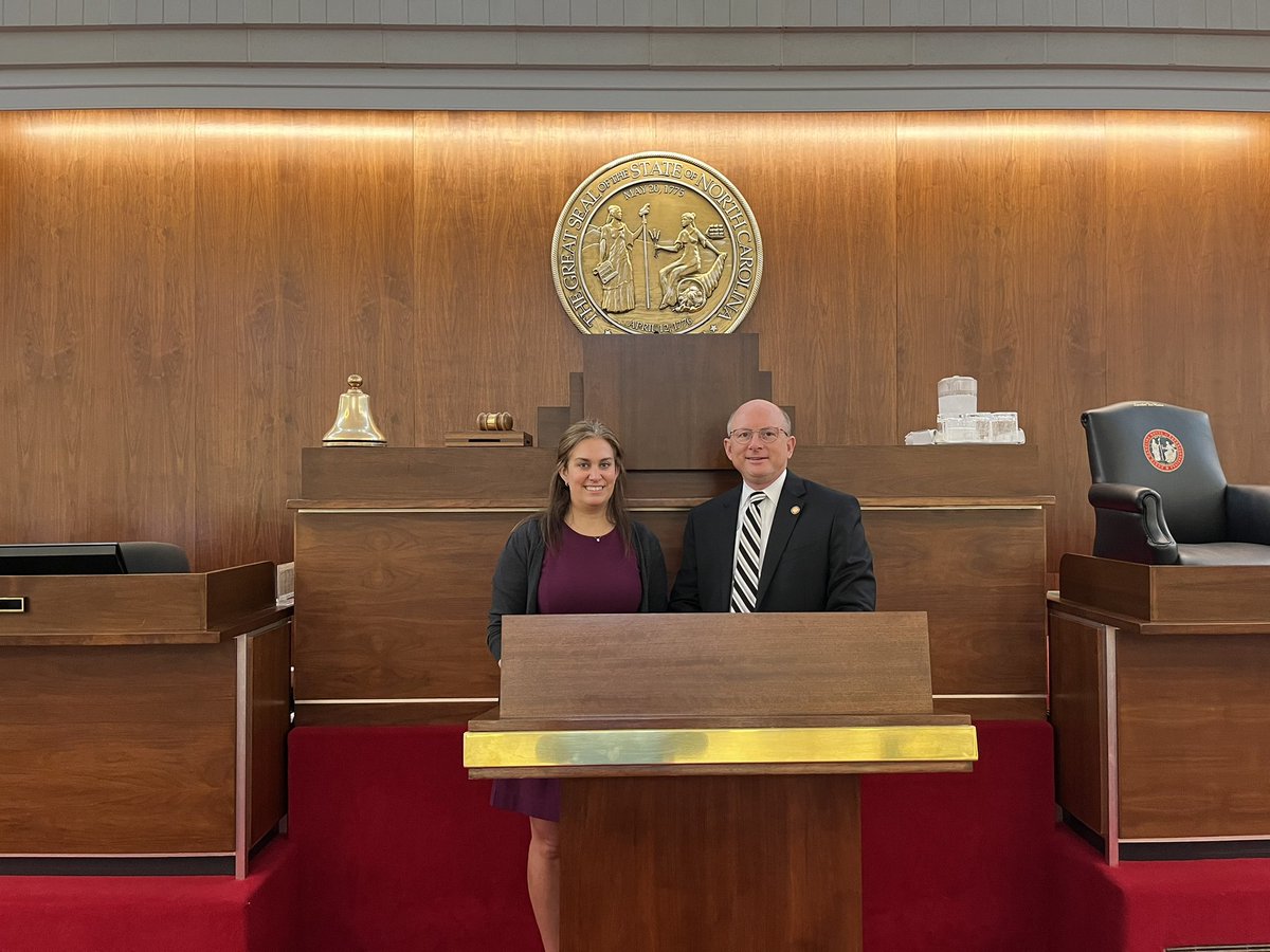 Wonderful to meet <a href="/annachristian85/">Anna Nowicki</a> at the <a href="/ncga/">ncga</a> today. She is a school psychologist who lives in Greenville. Doing great work for the children of NC #ncpol #RepReederNC