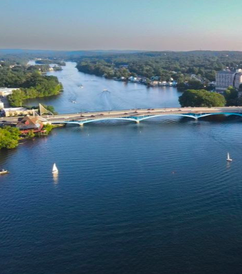 RegattaPoint's tweet photo. Bird's eye view of our boathouse and lake. I wouldn't mind having this view every day! #birdseyeview #regattapoint #lakequinsigamond https://t.co/1JhOC9bNNA