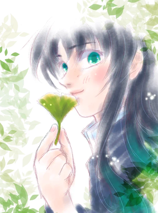 #みどりの日なので緑色の画像を貼る  もぅ🟩の日が終わります🤣💦
