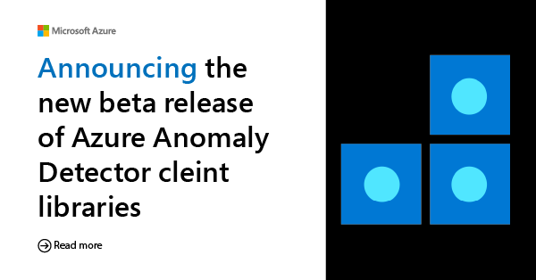 AzureSDK's tweet photo. π In this blog post, learn how to use #Azure Anomaly Detector new π beta #clientlibraries to identify and respond to anomalies in data real-time. #Python #Java #JavaScript #dotNET
Read more β‘οΈ https://t.co/bXptSQrZpm https://t.co/DMS4HN0rRC