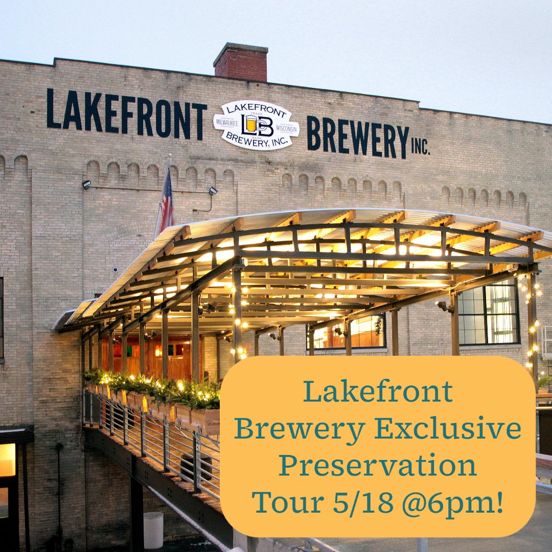 Join us on 5/18 at 6pm for a special tour of Lakefront Brewery. This exclusive behind the scenes tour with Brewery President, Russ Klisch. 

Each attendee will receive four sample tokens and a souvenir pint glass!

Registration is required. 
eventbrite.com/e/lakefront-br…