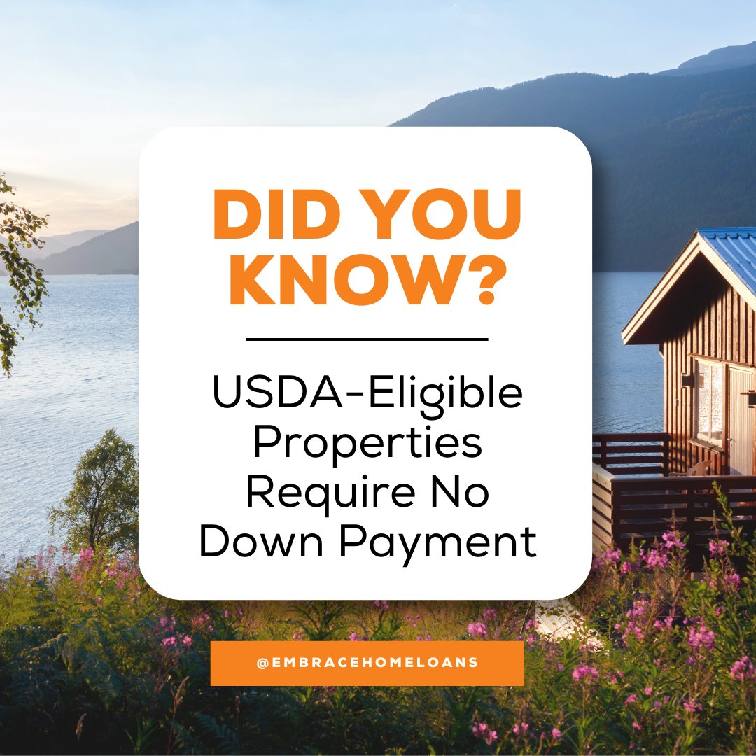 Many small communities outside major metropolitan areas can qualify for this affordable loan option! With zero down payment required and low-interest rates, it's worth considering if you're in the market for a new home. Learn more: bit.ly/3NvQgNr

#USDA #nodownpayment