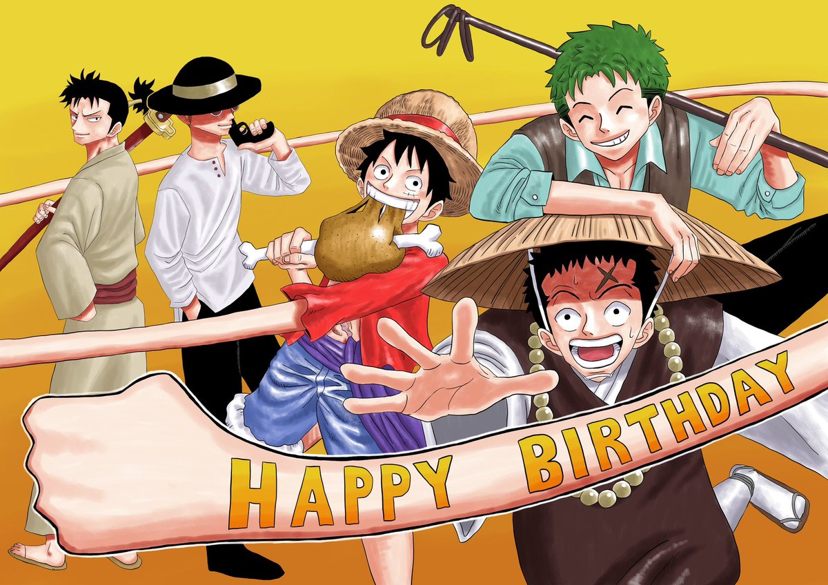 parapara_op's tweet photo. 🍖🎉ルフィハッピーバースデー🎉🍖

尾田先生の主人公集合でお祝い！

#ルフィ誕生祭2023 https://t.co/o3Ut9Wj31Z