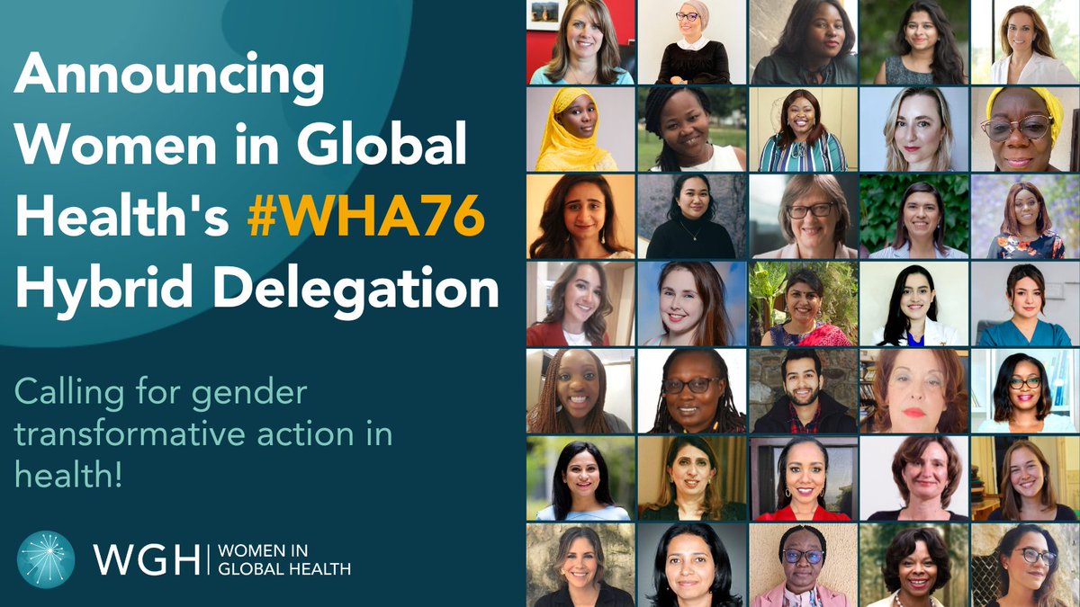 The #WHA76 is coming up and #WomeninGH will be there advocating for gender equality in global health.
Want to meet the inspiring women representing our network?
Don't miss out on our latest newsletter!
mailchi.mp/womeningh/whad…