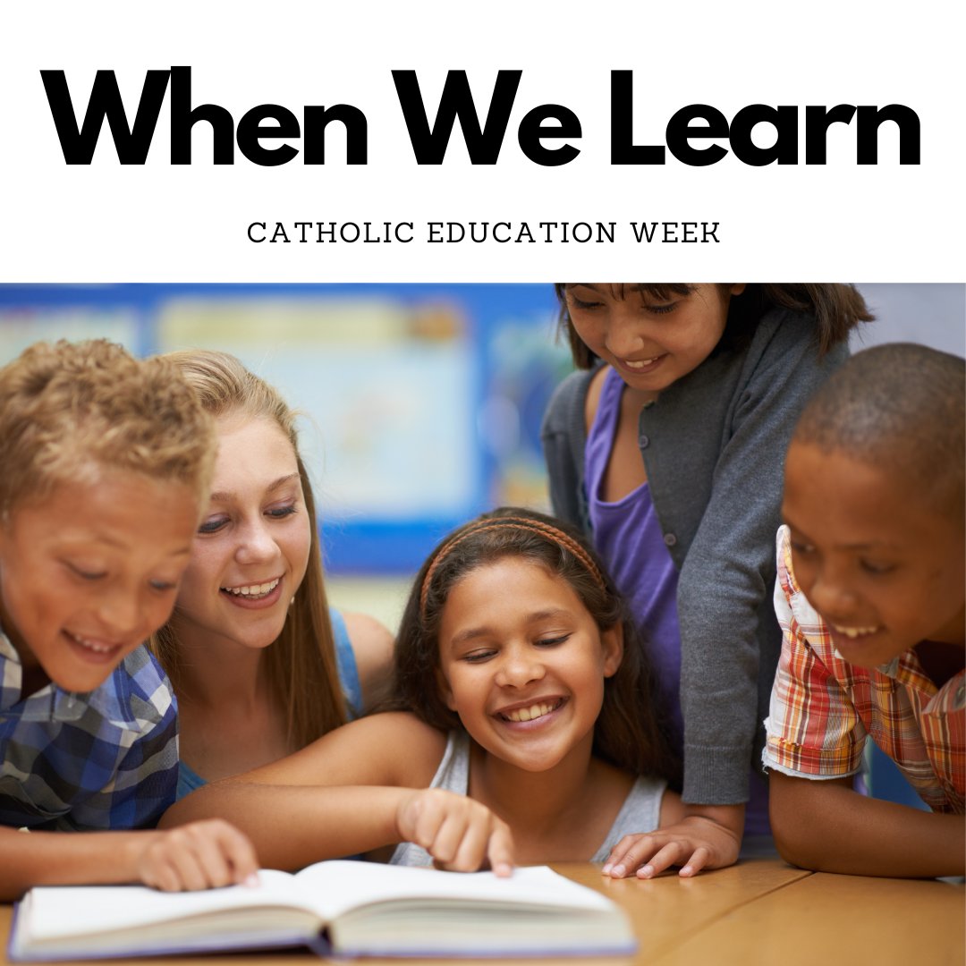 niagaracatholic's tweet photo. Today's #CatholicEducationWeek theme is #WhenWeLearn - Whether we are learning from a book, or learning from experience, it's important to understand the value of the lesson to do more and do better. https://t.co/aVL7LUauMf