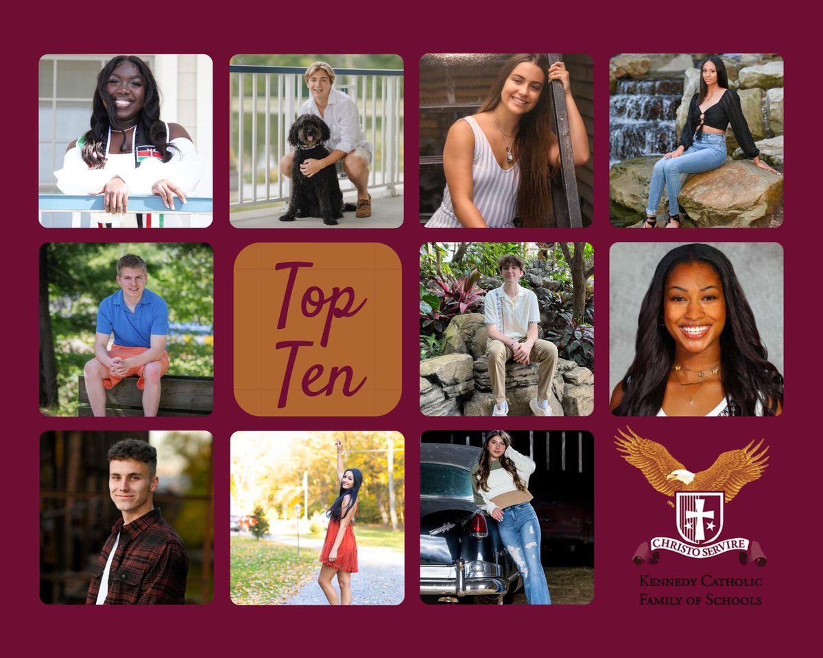 The KCFS faculty, staff, and administration are proud to announce the Class of 2023 Top Ten! We are so proud of all of you. 29 days until graduation!!! #Classof2023 🦅🎓