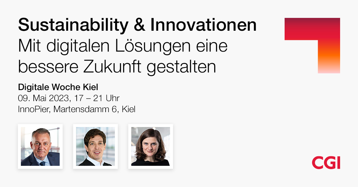 Wir freuen uns, Sie im Rahmen der <a href="/diwokiel/">DigitaleWocheKiel</a> zu unserer CGI Veranstaltung begrüßen zu können. Neben einer Keynote unseres Kollegen Oliver Pfeiffer erwartet Sie eine spannende #Paneldiskussion mit Isabelle Ewald von Otto und Thomas Kromik von 1&amp;1 Versatel cgi.com/de/de/event/in…