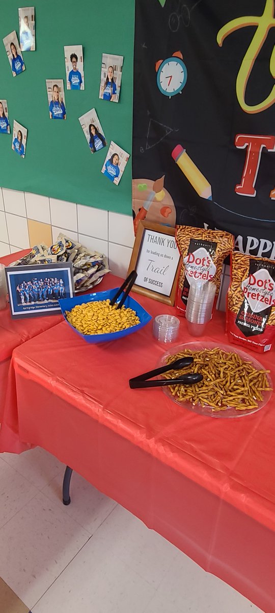 Our SRE Teacher Appreciation Committee set up a Trail Mix bar yesterday for all the staff! Thank you for leading our children down a Trail of Success!