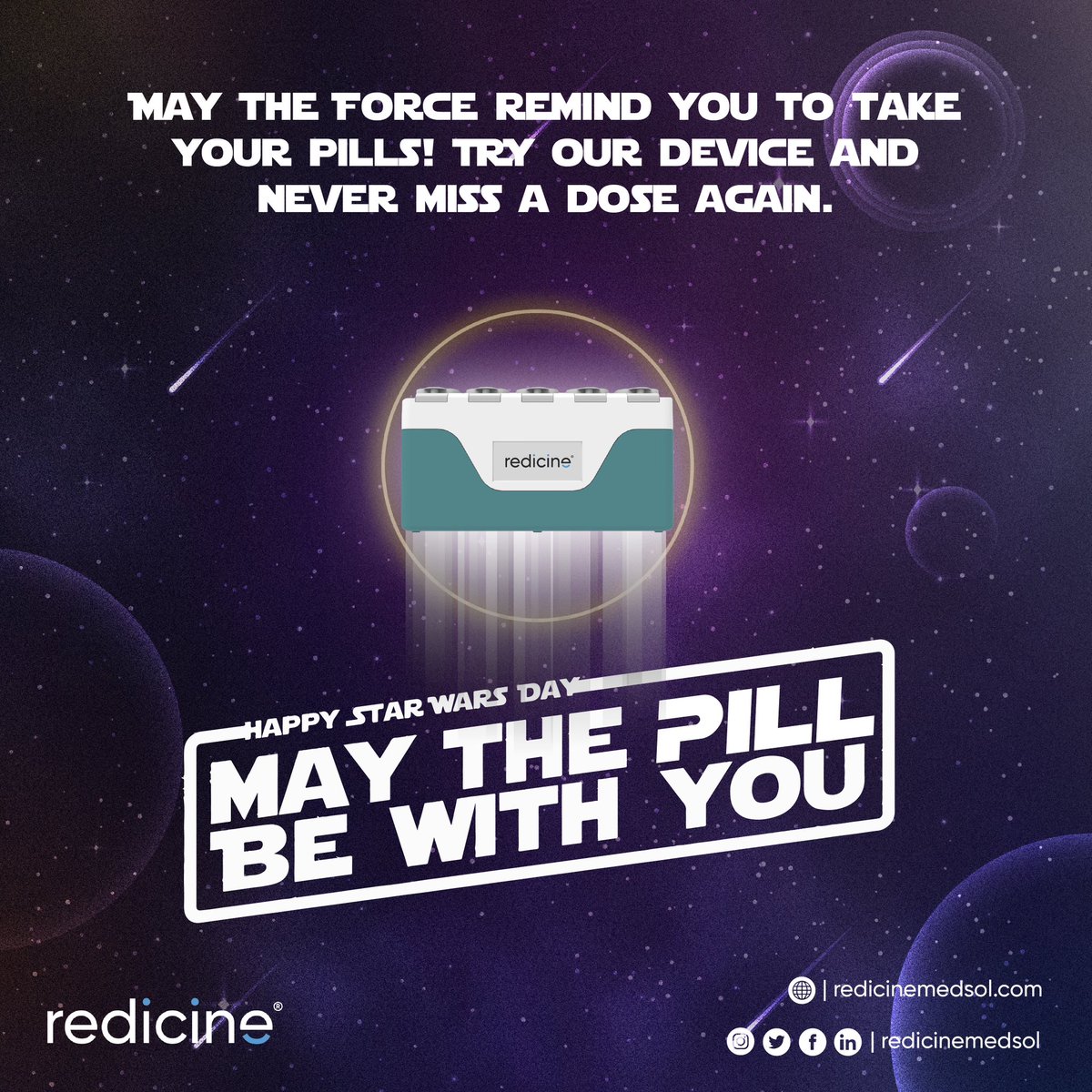 May the force be with you !
#StarWarsDay #pillbox #healthcare