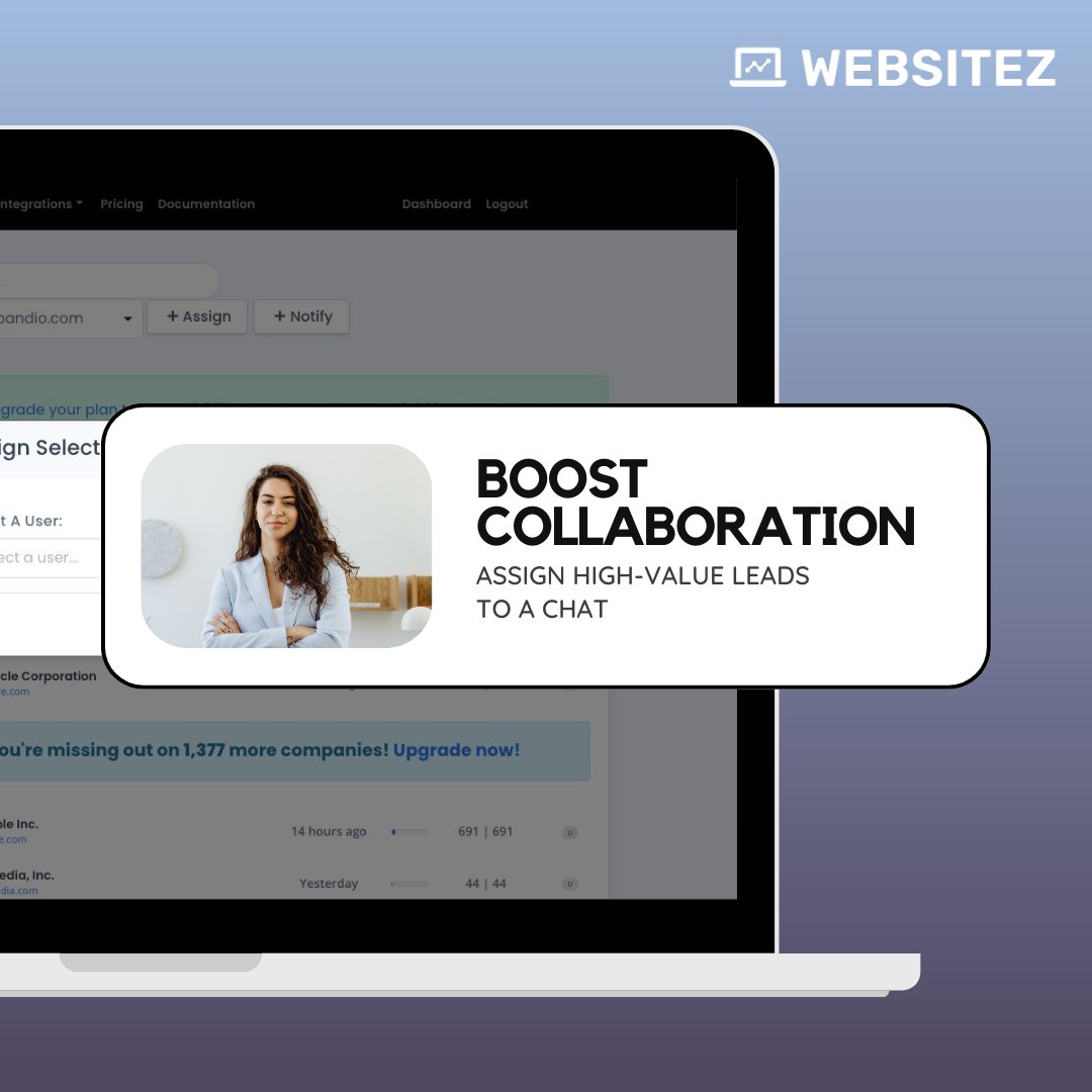 websitezcom's tweet image. Give your sales team the tools they need to succeed! Websitez doesn't just show you data, it lets you personalize your site, assign tasks to your employees, and facilitate communication among them! Sign up for free at Websitez.com 📲

#LeadGen #LeadGeneration
