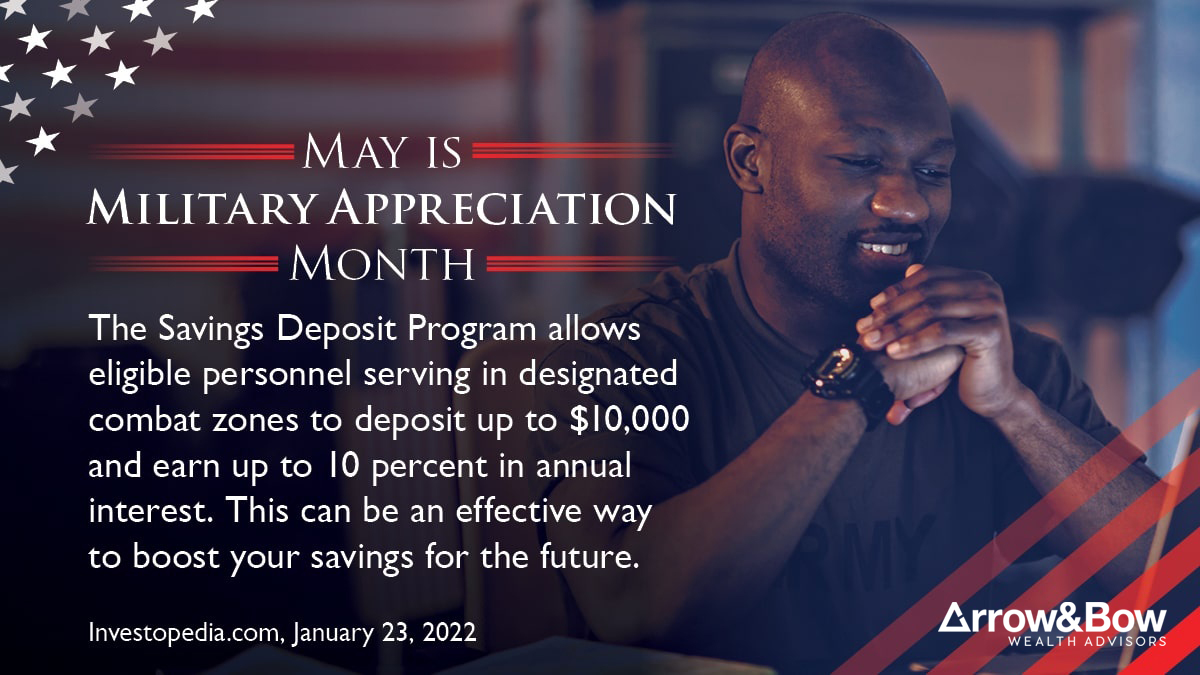 Tip #1: FOCUS ON RETIREMENT SAVINGS
The Thrift Savings Plan is one way to save for retirement specific to military members. You may also have access to a Roth TSP, which may allow you to withdraw the money tax-free when you enter retirement.