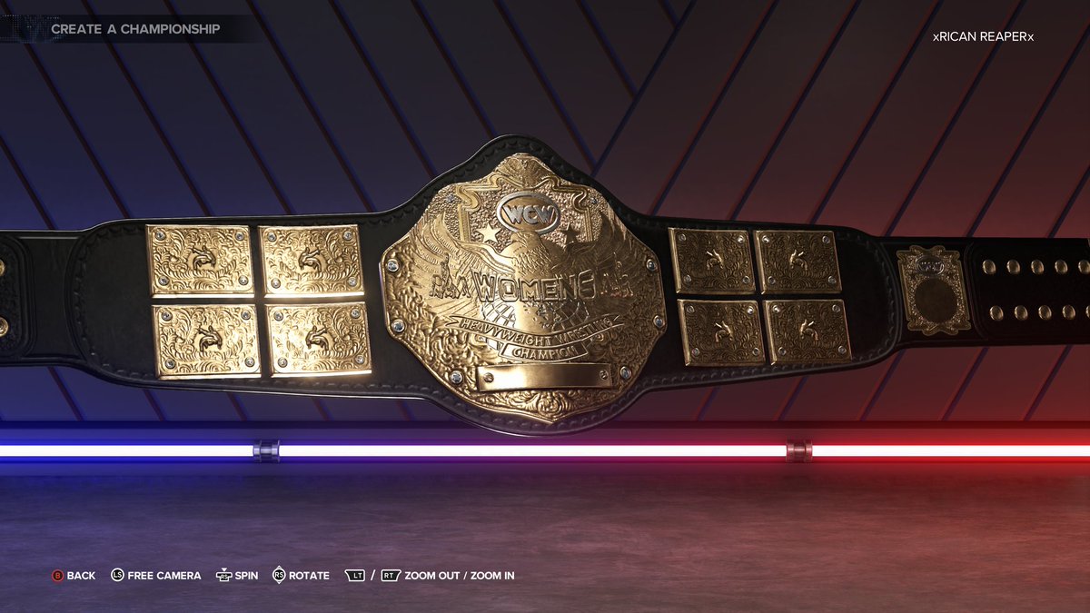 xRICANREAPERx's tweet photo. Please Like, Comment & Share
#RicanReaperGaming #RRG
Just made and uploaded all 18 championship belts I recently created. If interested use the tag RICANREAPER
@WWE @WWEgames
#WWE2K23 #WWE #Championship #Canada #ECW #WCW #CommunityCreation #XboxUpload #Xbox https://t.co/VfujZ5PcBX