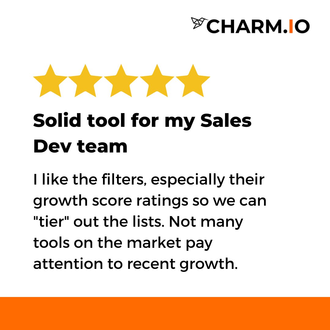 CharmAnalytics's tweet photo. Use Charm's Growth Score to find fast-growing brands or brands with a big opportunity for growth. Build the perfect pipeline of brands and contacts when you start Charm for free today.
#charmanalytics #ecommerceintelligence #ecommerce #dtc #dtcbrands #dtcgrowth #ecommercegrowth https://t.co/7gK5xg2Axb