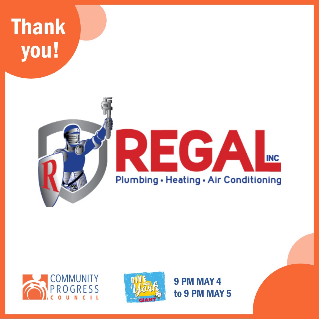 Community Progress Council (@progresscouncil) on Twitter photo Thank you to <a href="/REGALINC/">Regal, Inc.</a> for their generous support of Community Progress Council through <a href="/givelocalyork/">Give Local York</a>!
We’re grateful to have partners who support our mission of empowering families and individuals to move toward self-sufficiency.
#GiveLocalYork #IAmProgress #ThankYou Thank you to <a href="/REGALINC/">Regal, Inc.</a> for their generous support of Community Progress Council through <a href="/givelocalyork/">Give Local York</a>!
We’re grateful to have partners who support our mission of empowering families and individuals to move toward self-sufficiency.
#GiveLocalYork #IAmProgress #ThankYou