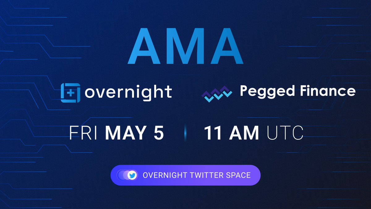 📢 Join us tomorrow for an exciting AMA 💭 with <a href="/Pegged_Finance/">Pegged Finance</a> , first decentralised stablecoin lending protocol on L2s. We'll be discussing the latest trends in the stablecoin market and exploring the mechanics of stablecoin lending.

Ask your questions in the comments below!👇