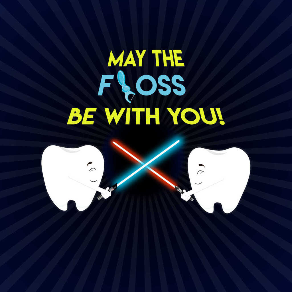 🌟Happy star wars day!!🌟 make sure to keep those teeth as strong as a Jedi's lightsaber by flossing and brushing  everyday!!🪥🦷  #maythe4thbewithyou #starwarsday #hanoverpediatricdentistry #pediatricdentistry #hanoverma #southshorema