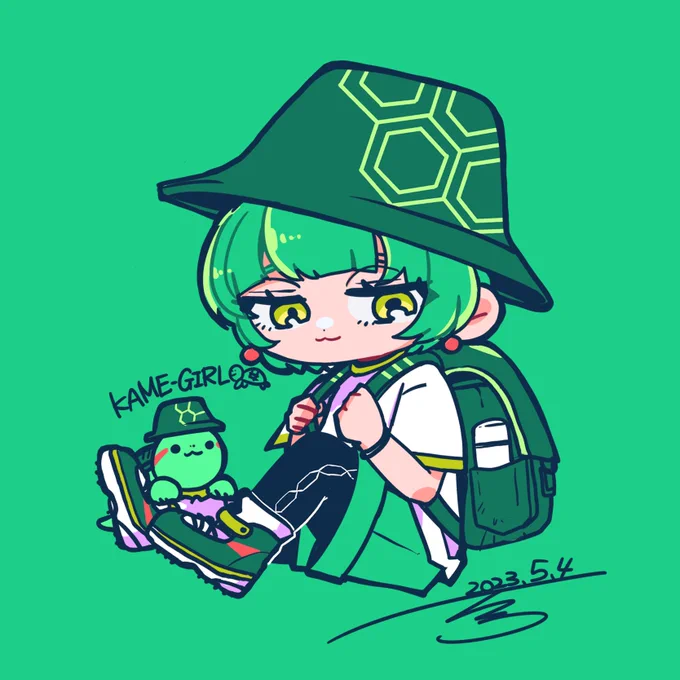 昨日はみどりの日だったらしいので、、 KAMEーGIRL   #みどりの日