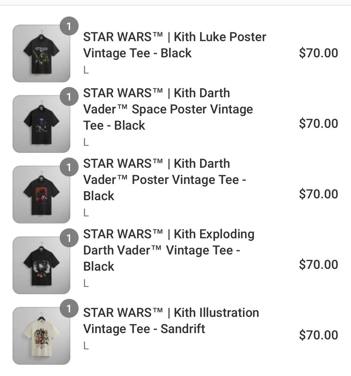 Kith x STAR WARS Luke Poster Vintage Tee camping.com