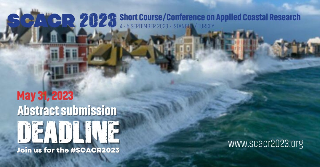 scacr2023's tweet photo. ABSTRACT SUBMISSION DEADLINE HAS BEEN EXTENDED to May 31, 2023

To submit an abstract for the SCACR 2023 please visit our web site. Link in bio.

Join us! For more information and register: secretariat@scacr2023.org

#scacr2023 #climatechange #coastalengineering #oceanography https://t.co/2QBrXRARJg