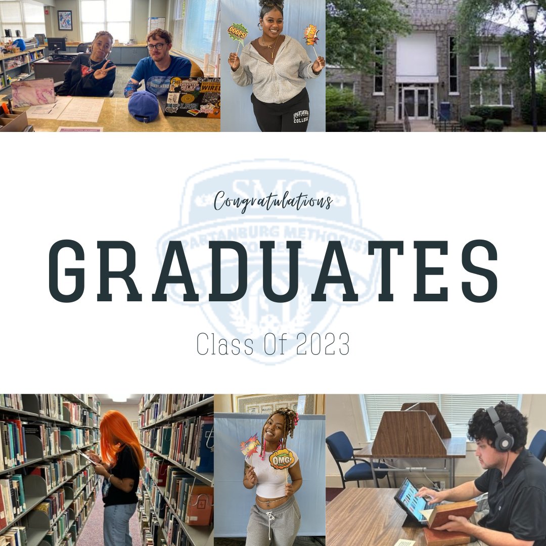 Congratulations to our student workers and library intern! The Marie Blair Burgess Library would like to thank you for being apart of our team. We wish you much success in your future endeavors!