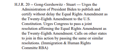 Cheers to Representative @GongGershowitz for her leadership on #HJRes20 in Illinois!

On May 30, it will be five years since Illinois ratified the Equal Rights Amendment.   The Trump Administration stopped publication.  Now #FinishTheJob <a href="/POTUS/">President Donald J. Trump</a>.

ilga.gov/legislation/Bi…