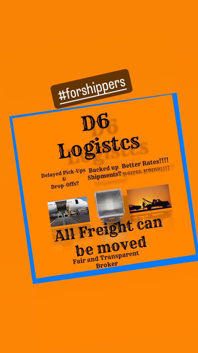 Zeek_Fivefive's tweet photo. If you know any companies that Ship… guide them to me #Shippers #Logistics https://t.co/0MXEOSPm8N