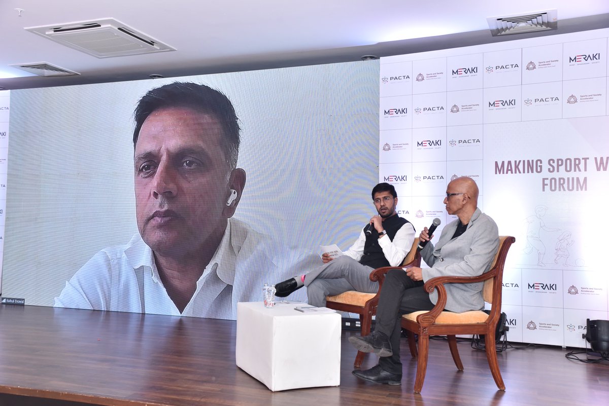 <a href="/ToshanPatil/">Toshan Patil</a> had an insightful chat with #RahulDravid and <a href="/KiranKhalap/">Kiran Khalap</a> where Rahul Dravid shared his experiences on the changing landscape of sports in India, including its role in women's empowerment and rural development.

#MakingSportWork2023