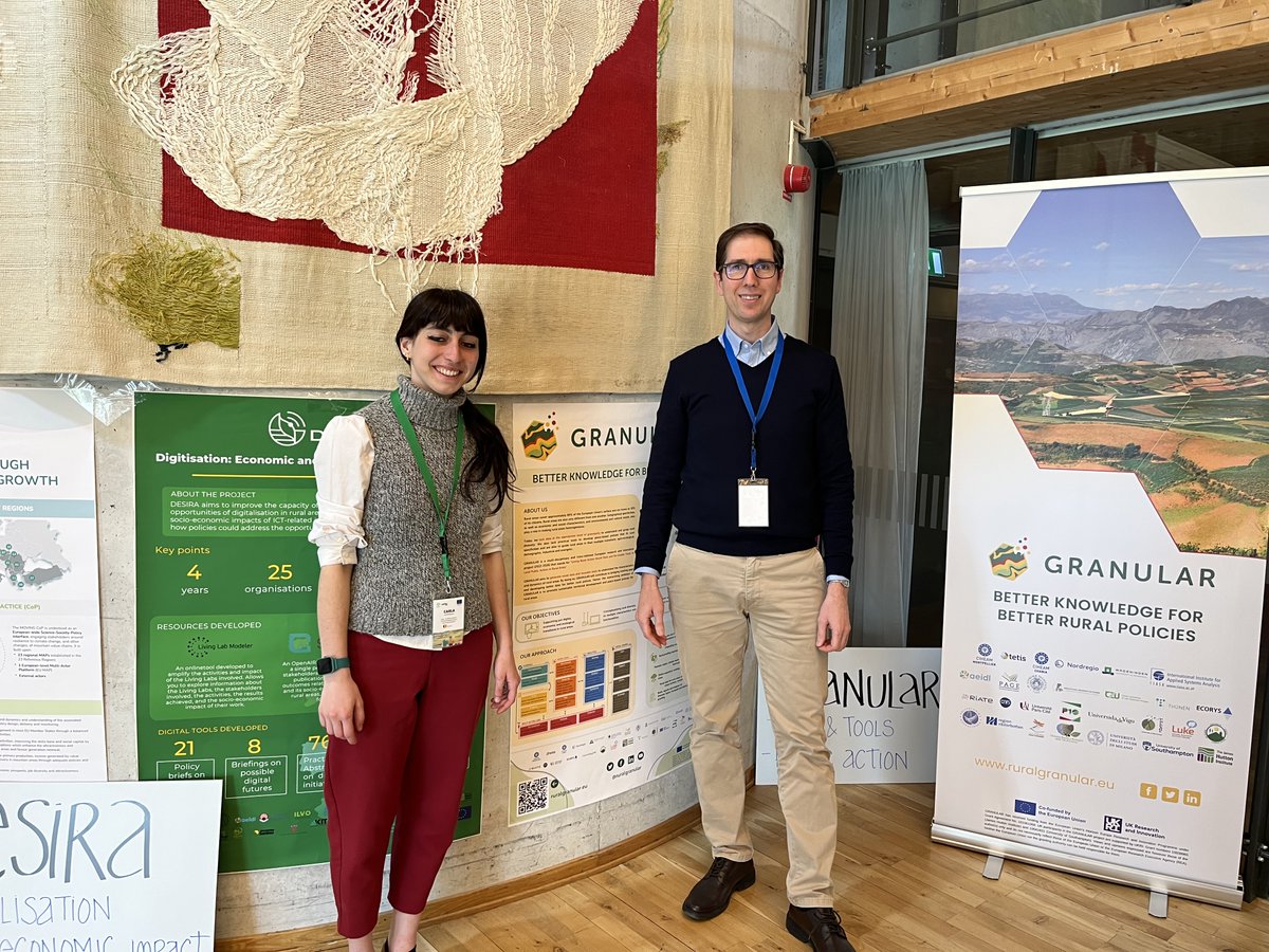 👏Today, Carlos Tapia from @Nordregio and Carla Lostrangio from @AEIDL presented the #GRANULAR project at the #RuralPact conference in Uppsala 🇸🇪