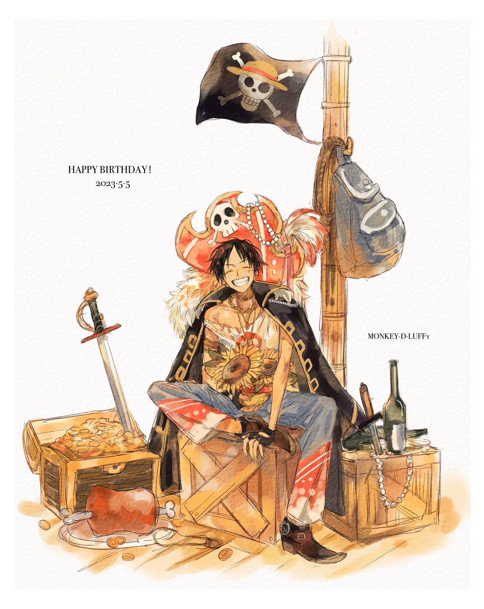 #ルフィ誕生祭2023
🫰❤️🏴‍☠️