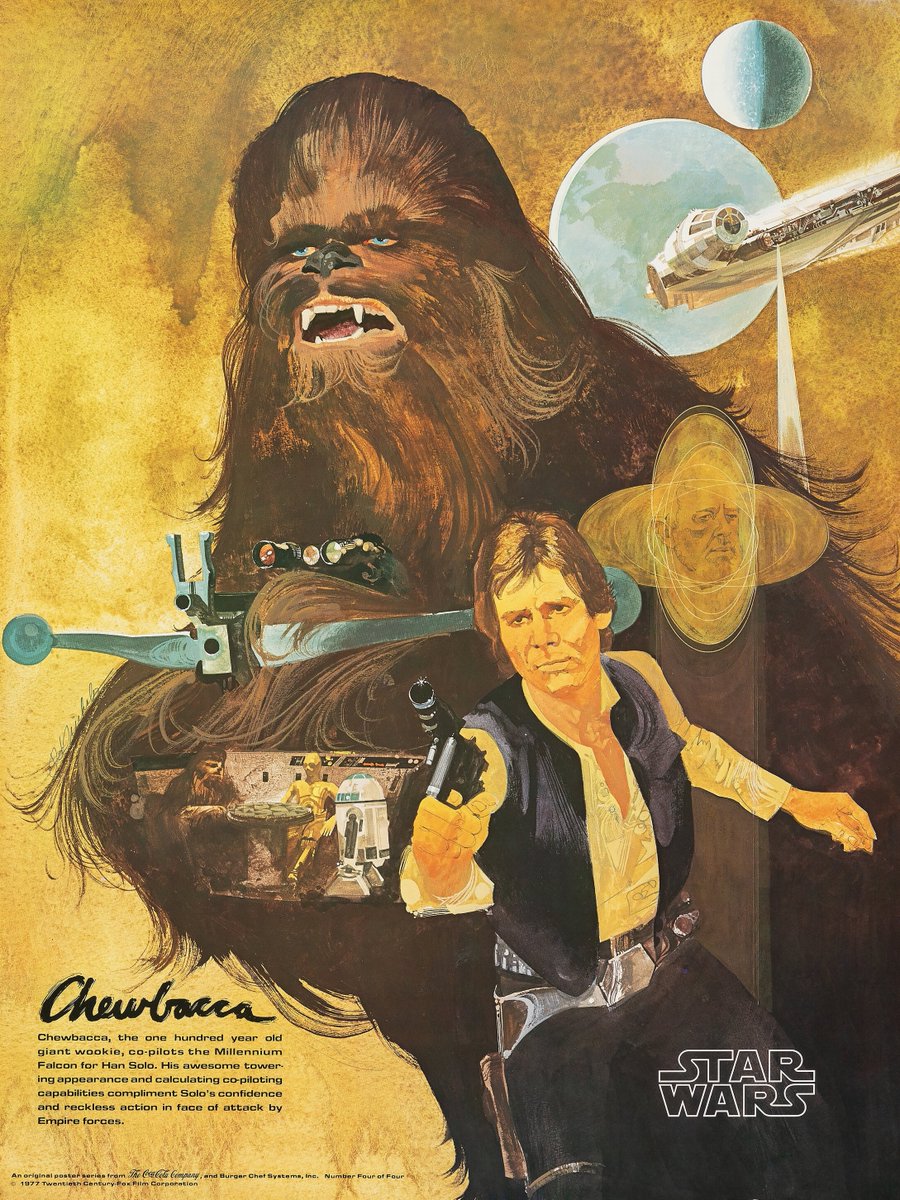 CopperAgeGold's tweet photo. I have always loved these Burger Chef @starwars posters released during A New Hope in 1977. #StarWars #StarWarsDay #MayThe4thBeWithYou #anewhope #burgerchef #posters https://t.co/FbLBetOnWg