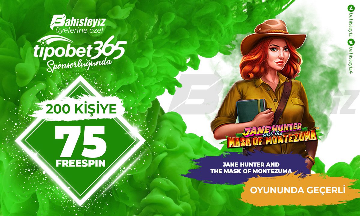 bahisteyiz6's tweet photo. 🔥TİPOBET365'TEN 200 KİŞİYE 75 FREESPİN

❗Bu Tweeti RT Yap,Fav Yap, #Bahisteyiz Hashtagi ile 5 Arkadaşını Etiketle 

TİPOBET365 Kayıt için👉 https://t.co/zdsGD5Tlhy

🔗Katılım İçin Tıklayınız👉  https://t.co/HoJ4yU4l9y

#bahisteyiz #freespin #slot #etkinlik #bonus #tipobet365 https://t.co/gMxPmfQBfq