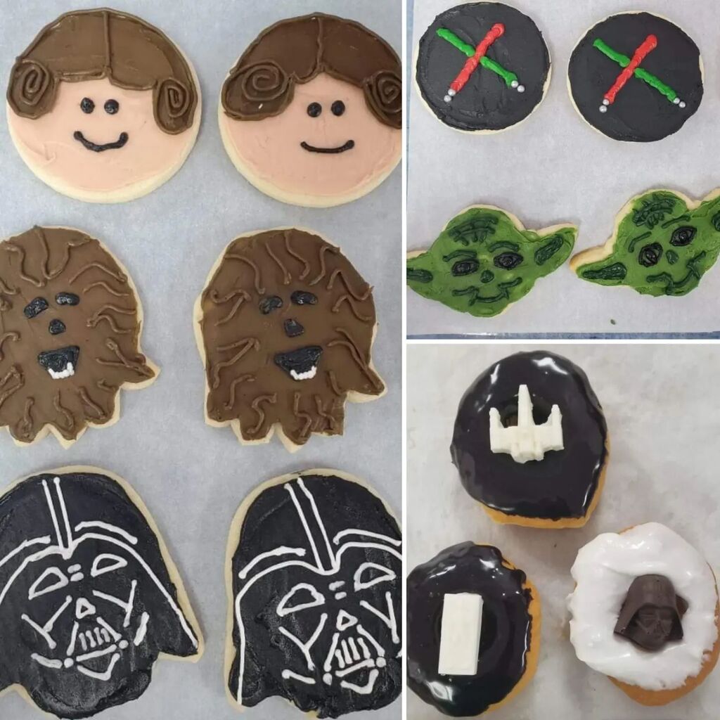 May the 4th be with you! Did you get your Star Wars cookies or donuts from @kneadthedoughbakeryllc in Martinsville? #yum 
#thisismorganco #starwars #maytheforthbewithyou instagr.am/p/Cr0xNsoOq5j/