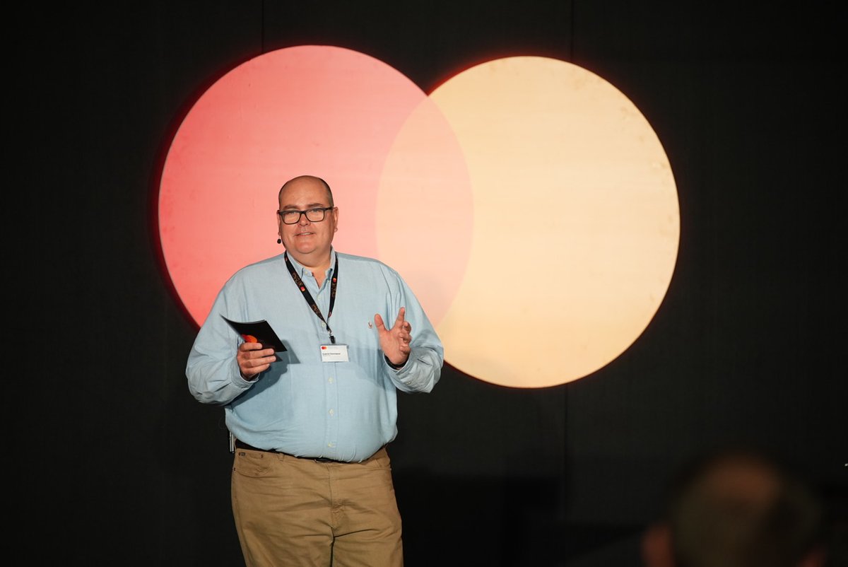 MastercardMENA's tweet photo. During Mastercard Indaba 2023, Gabriel Swanepoel, Country Manager for Southern Africa at Mastercard, welcomed delegates unpacking the essence of the event theme - ‘Driving Momentum, Thriving Today’. @cnbcafrica @forbesafrica @Gabswan https://t.co/Dw05y8D74O
