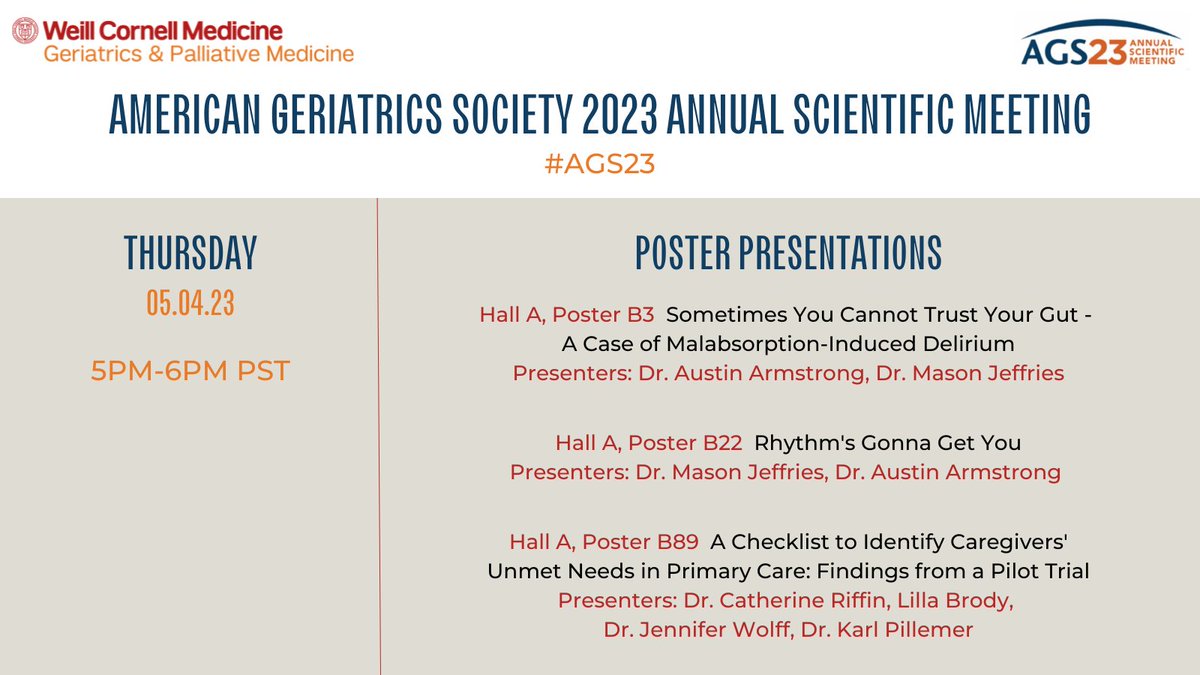 WCM Geriatrics & Palliative Medicine tweet media
