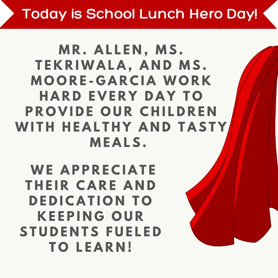 Today we celebrate our school lunch heroes! <a href="/SycamoreCreekES/">Sycamore Creek ES</a>