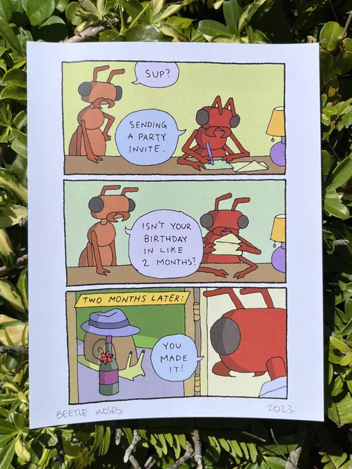 I got a handful of Snail Friend prints signed and available on my site :) 