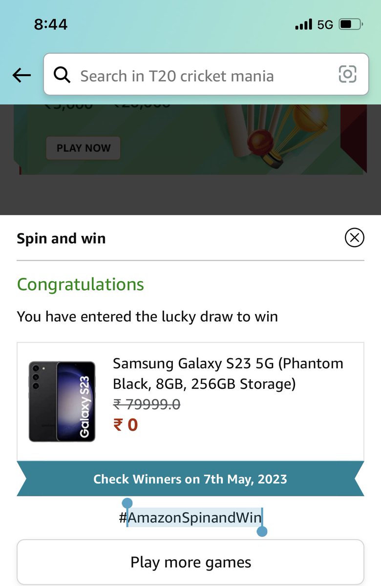 ind112404's tweet photo. AmazonSpinandWin https://t.co/1I4MiBQKmP