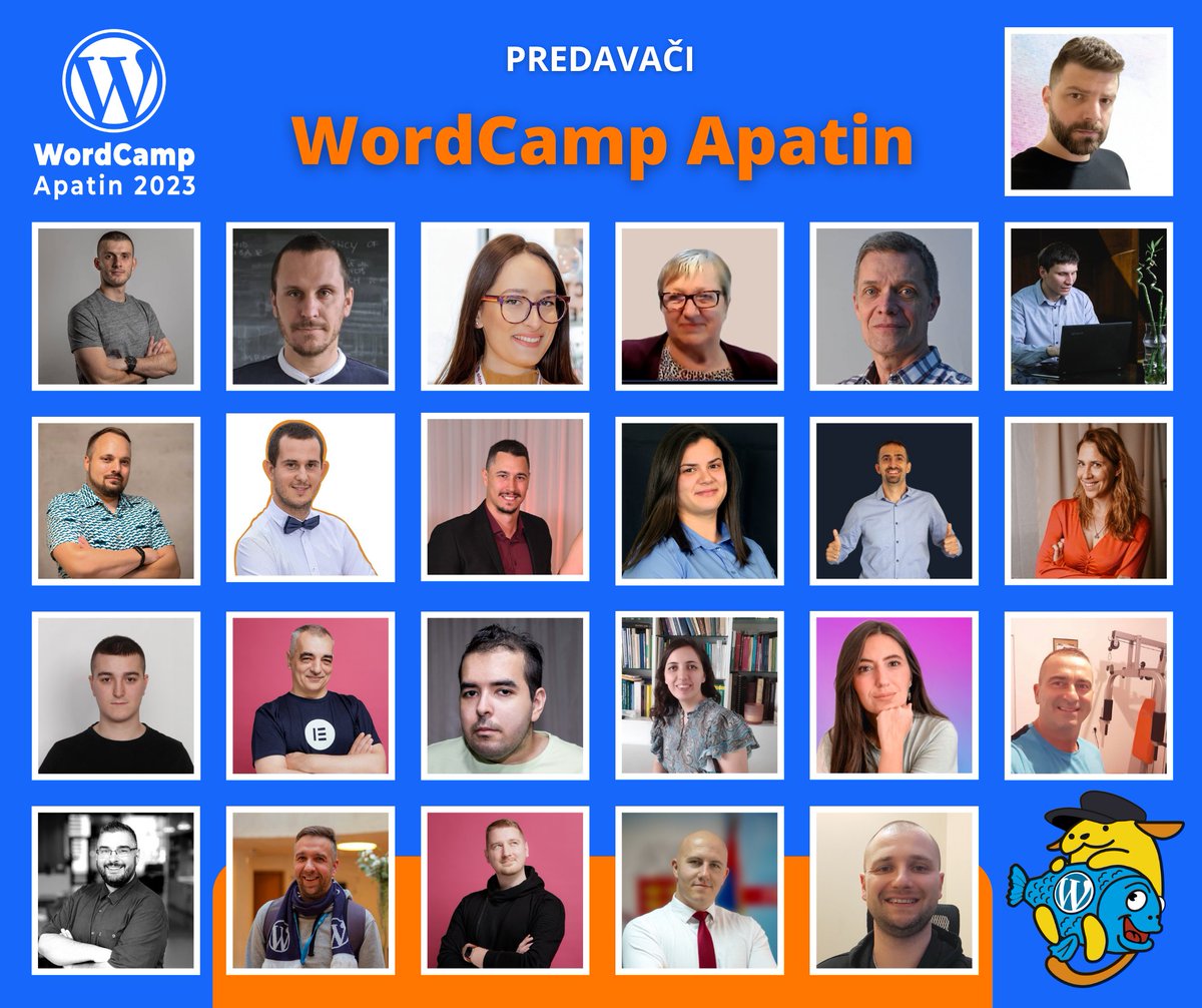Radujemo se i objavi satnice, u 2 dana imate mnoštvo programa na čak 3 linije: Glavna konferencijska bina, Wellness track i Radionice.

Saznajte satnicu apatin.wordcamp.org/2023/satnica/

Lista predavača apatin.wordcamp.org/2023/predavaci/

 Kupite kartu apatin.wordcamp.org/2023/prodaja-k…