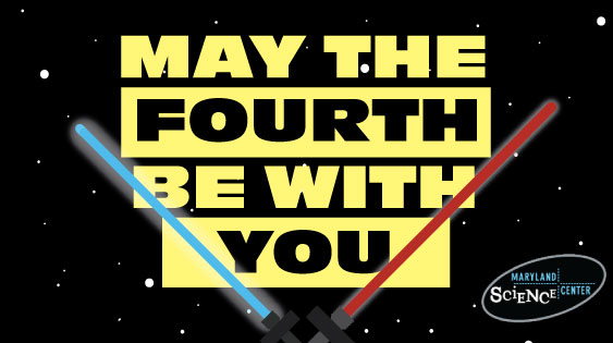 MDScienceCenter's tweet photo. In a galaxy far, far away....Star Wars Day is celebrated!
May the Fourth be with you🌟
#StarWarsDay #MaytheFourth #LetsScience
#MarylandScienceCenter https://t.co/bB2ZEoKB04