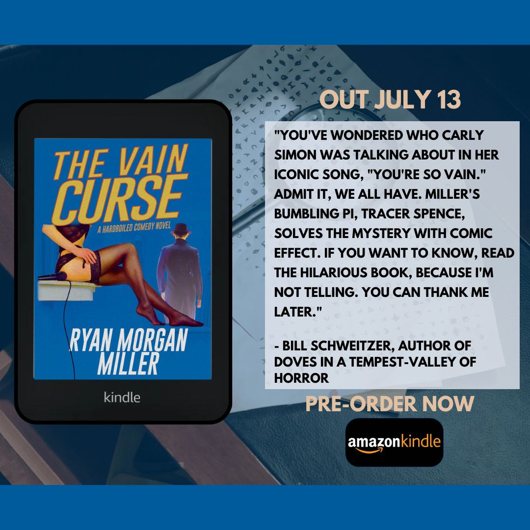 The #Kindle pre-order for my debut novel is up now!

amazon.com/Vain-Curse-Rya…

#AuthorsOfTwitter #BookLover #book #comedynovel