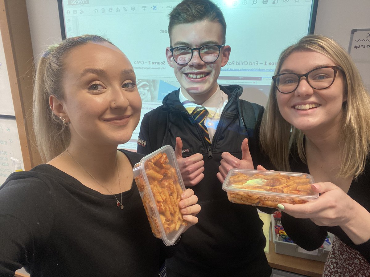 Thank you so much to Jack who has been making Miss Callow and Miss Reid lunch this year for his DofE skill!
