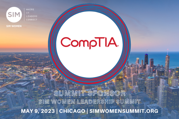 A big thank you to @CompTIA for sponsoring next week's #SIMWomenLeadershipSummit! #SIMWomenLeadersandAllies are companies that are actively advancing women in tech leadership. Thank you for making a difference! Register: simwomensummit.org #womenintech #leadership