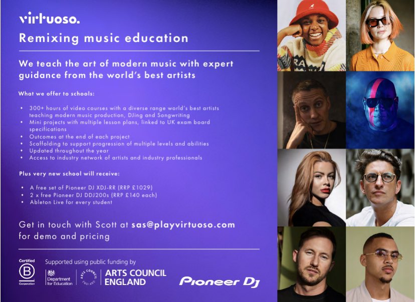 Trinity High Music (@trinityhighmus) on Twitter photo Super excited to launch our <a href="/TrinityHighMcr/">Trinity High</a> Play Virtuoso DJ project today! Received this exciting <a href="/PioneerDJglobal/">AlphaTheta/Pioneer DJ Global</a> DJ controller & we’re ready to get working with our @playvirtuoso <a href="/ace_national/">Arts Council England</a> <a href="/OneEdMusic/">One Education Music</a> partners to get our young DJs mixing. What a fabulous opportunity🎧🎤😁 Super excited to launch our <a href="/TrinityHighMcr/">Trinity High</a> Play Virtuoso DJ project today! Received this exciting <a href="/PioneerDJglobal/">AlphaTheta/Pioneer DJ Global</a> DJ controller & we’re ready to get working with our @playvirtuoso <a href="/ace_national/">Arts Council England</a> <a href="/OneEdMusic/">One Education Music</a> partners to get our young DJs mixing. What a fabulous opportunity🎧🎤😁